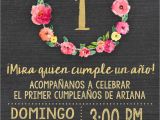 Birthday Girl In Spanish Spanish Chalkboard Gold Foil Pink First 1st Birthday
