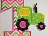 Birthday Girl Iron On Applique Girl or Boy Tractor Birthday Iron On Applique