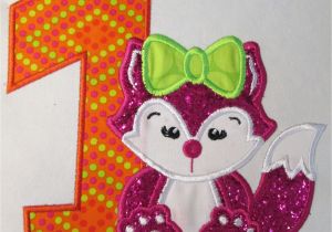 Birthday Girl Iron On Applique Iron On Applique Birthday Girl Fox