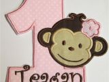 Birthday Girl Iron On Applique Iron On Applique Birthday Monkey Girl