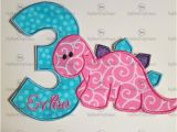 Birthday Girl Iron On Applique Iron On Applique Girl Dinosaur Birthday Set Custom Made