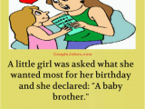 Birthday Girl Jokes A Little Girl Wants A Baby Brother for Her Birthday