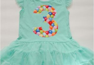 Birthday Girl Outfit 3t Girls 3rd Birthday Dress Tutu Dress 3t Mint Dress Third