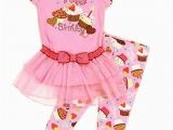 Birthday Girl Outfit 4t Girl 39 S Size 4t Happy Birthday Cupcake Tunic Tutu and