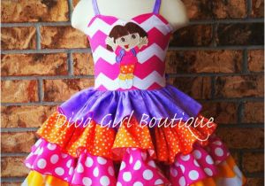 Birthday Girl Outfits 2t Boutique Girls Birthday Dress Dora Ruffle Dress Pageant