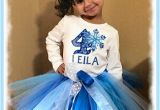 Birthday Girl Outfits Adults Frozen Fractals Snowflake Girls Blue Birthday Tutu Outfit