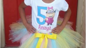 Birthday Girl Outfits Adults Minions Despicable Me Girls Birthday Tutu Outfit Simple