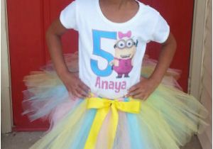 Birthday Girl Outfits Adults Minions Despicable Me Girls Birthday Tutu Outfit Simple