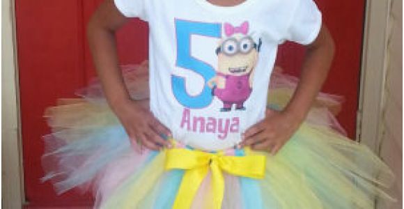 Birthday Girl Outfits Adults Minions Despicable Me Girls Birthday Tutu Outfit Simple