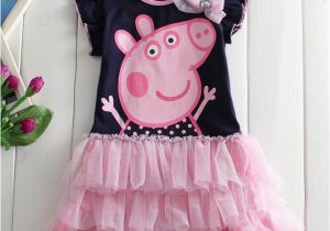Birthday Girl Outfits for toddlers Kids toddler Girls Cartoon Cute Peppa Pig Birthday Dress