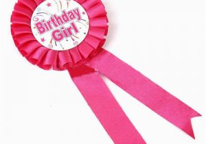 Birthday Girl Pins Pin On Ribbon Badge Pink Blue Boy Girls Birthday Badge