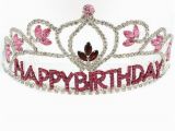 Birthday Girl Rhinestone Tiara Rhinestone Tiara Birthday Crown Pink by Fliesinthebuttermilk