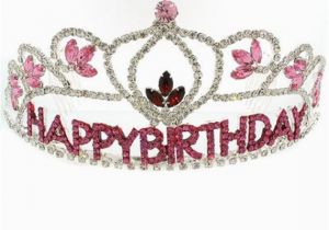Birthday Girl Rhinestone Tiara Rhinestone Tiara Birthday Crown Pink by Fliesinthebuttermilk