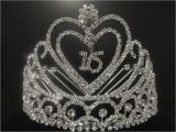 Birthday Girl Rhinestone Tiara Sweet Sixteen 16 Year Old Birthday Rhinestone Heart Tiara