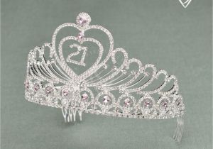 Birthday Girl Rhinestone Tiara Sweetv 21 Twenty One Birthday Party Crown Tiara Comb