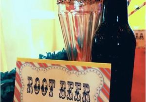 Birthday Girl Roots Vintage Carnival theme Birthday Party Ideas Root Beer