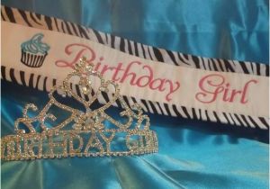 Birthday Girl Sash and Crown Birthday Girl Sash and Tiara