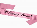 Birthday Girl Sash and Crown Birthday Princess Sash with Crown Motif Tiara Gift Present