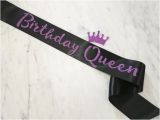 Birthday Girl Sash and Crown Birthday Sash Birthday Girl Sash Birthday Queen Sash