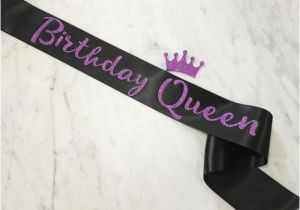 Birthday Girl Sash and Crown Birthday Sash Birthday Girl Sash Birthday Queen Sash