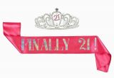 Birthday Girl Sash and Tiara 2 Pack Set Of Birthday Girl Tiara and Birthday Sash