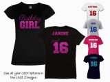 Birthday Girl Shirt 16 Sweet 16 Birthday Girl Script Shirt by Magicalmemoriesbyj