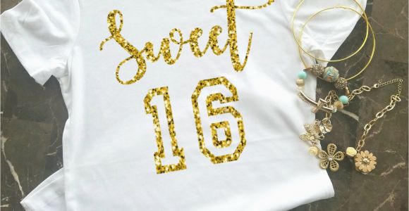 Birthday Girl Shirt 16 Sweet 16 Shirt Birthday Girl Shirt Sweet Sixteen Shirt 16th