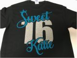 Birthday Girl Shirt 16 Sweet 16 Shirt Sweet Sixteen Shirt Sweet 16 Tshirt Birthday