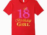 Birthday Girl Shirt 18 18th Birthday Girl Princess Shirt 18 Years Old 18th