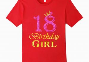 Birthday Girl Shirt 18 18th Birthday Girl Princess Shirt 18 Years Old 18th