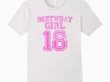 Birthday Girl Shirt 18 18th Birthday Sports Jersey T Shirt 18 Year Old Girl