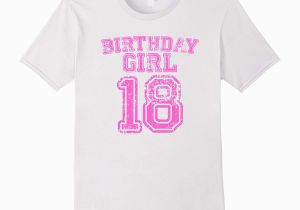 Birthday Girl Shirt 18 18th Birthday Sports Jersey T Shirt 18 Year Old Girl