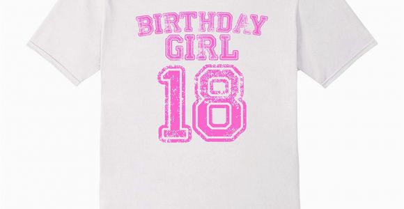Birthday Girl Shirt 18 18th Birthday Sports Jersey T Shirt 18 Year Old Girl
