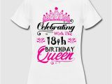 Birthday Girl Shirt 18 Celebrating with the 18th Birthday Queen by Mr Sebastian