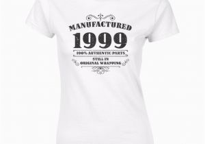 Birthday Girl Shirt 18 Women 39 S 18th Birthday T Shirt Funny Manufactured 1999 18th