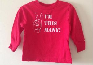 Birthday Girl Shirt 2t 2t Long Sleeve Red with White I 39 M 2 Birthday Shirt