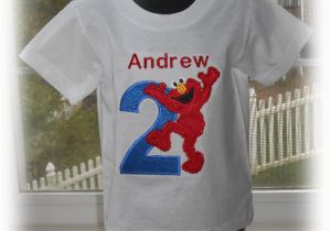 Birthday Girl Shirt 2t Personalized Boys Elmo Birthday Number Shirt 2t 3t 4t