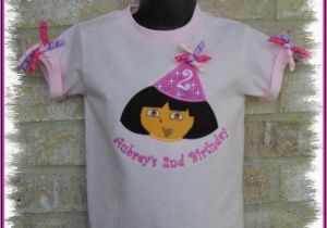 Birthday Girl Shirt 3t Girls Personalized Dora Birthday Hat Shirt 2t 3t 4t 5 6