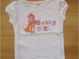 Birthday Girl Shirt 3t toddler Girl Gymboree Fox Cupcake Birthday Girl White