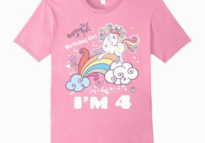 Birthday Girl Shirt 4t Birthday Girl 4 Unicorn Rainbow T Shirt 4t Gift Art