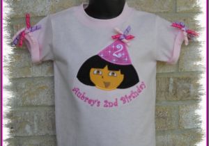 Birthday Girl Shirt 4t Girls Personalized Dora Birthday Hat Shirt 2t 3t 4t 5 6