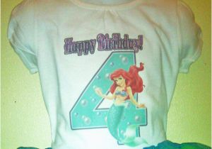 Birthday Girl Shirt 4t the Little Mermaid Birthday Shirt 1t 2t 3t 4t 5t 6t 7t 8t