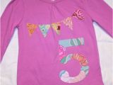 Birthday Girl Shirt 5t Girls 5th Birthday Bunting Shirt 5t Long by thepolkadottotspot