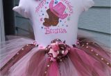 Birthday Girl Shirt and Tutu Cow Girl Birthday Shirt with Matching Tutu and Hair Bow