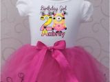 Birthday Girl Shirt and Tutu Girls Minion Tutu Set T Shirt Tutu Set Minion Birthday