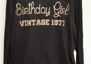 Birthday Girl Shirt for Adults Birthday Girl Vintage1977 Shirt top Birthday Shirt by arenlace