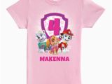 Birthday Girl Shirt Walmart Paw Patrol Birthday Tee Personalized Girls Pink Fitted