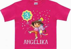 Birthday Girl Shirt Walmart Personalized Dora the Explorer Girls 39 Birthday T Shirt