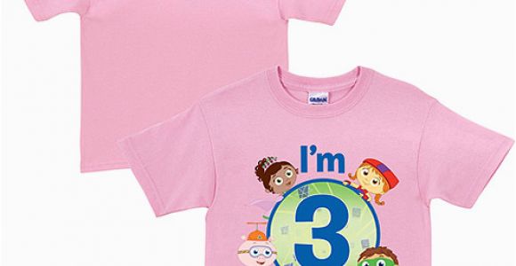 Birthday Girl Shirt Walmart Personalized Super why Birthday toddler Girl Pink T Shirt