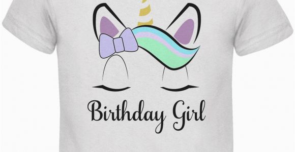 Birthday Girl Shirts Kids Birthday Girl Unicorn toddler T Shirt Ebay